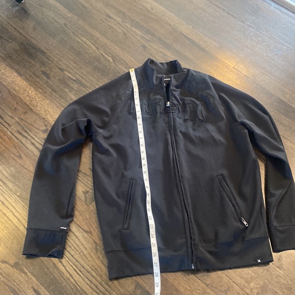 Hurley Jacket Lightweight Medium M Black EUC Zip Up - Picture 2 of 6
